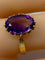 Bague Bague or jaune et améthyste 58 Facettes AB477