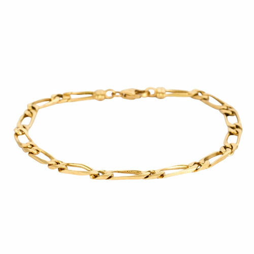 Bracelet Gourmette Maille Alternée 1+1 58 Facettes LP175/1