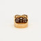 Bague 51 Bague Tank or gris et jaune avec diamants 58 Facettes GU59