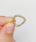 Pendentif Pendentif antique or jaune cœur et perles 58 Facettes A05499