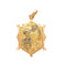 Pendentif Médaille de cpmmunion en or jaune 58 Facettes NAR05413