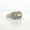 Bague Bague ancienne or blanc jarretière diamants 58 Facettes