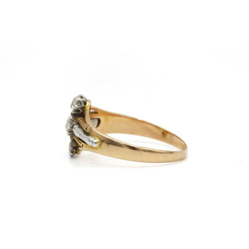 Bague 55 Bague - Or bi-colore & Diamants 58 Facettes 250101R