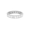 Bague 48 Alliance en platine et diamants. 58 Facettes 35108