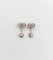 Boucles d'oreilles Puces d'oreilles diamants taille ancienne en or blanc 18k et platine 58 Facettes A04402