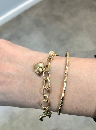 Bracelet Bracelet breloques or jaune 58 Facettes