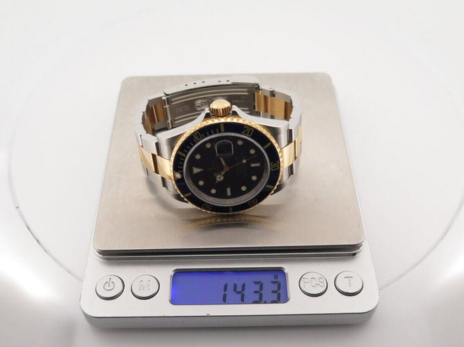 Montre montre ROLEX submariner date 16613 40mm or acier auto fullset 58 Facettes 265029