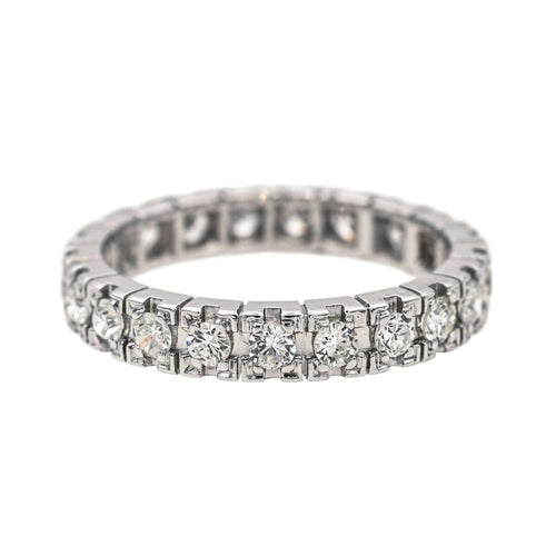 Bague 57 Bague  Alliance américaine   Platine Diamant 58 Facettes 4113911CN