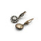 Boucles d'oreilles Boucles d'oreilles ancienne XIXe avec diamants tailles rose 58 Facettes 1224