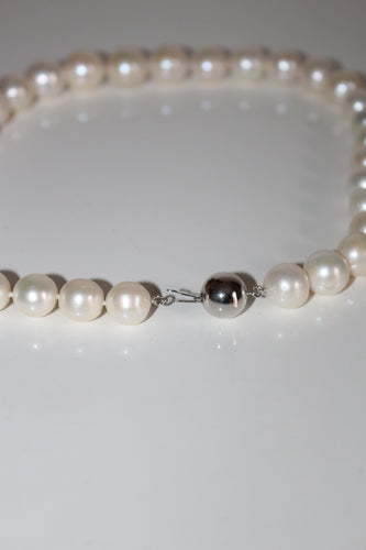 Collier Collier De Grosses Perles De Culture Crème 58 Facettes 101