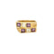Bague 57,5 Bague moderniste en or jaune, améthyste et aigue-marine 58 Facettes SOI3467X2