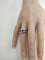 Bague 55.5 Bague jonc sertie de saphirs et diamants en or gris 18k 58 Facettes LP1807