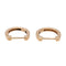 Boucles d'oreilles Ginette NY Boucles d'oreilles  Créoles Hoop Or rose 58 Facettes 2678598CN