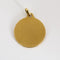 Pendentif AUGIS médaille en or jaune, diamants et rubis de synthèse 58 Facettes MON1171