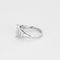 Bague 54 Bague solitaire en or blanc sertie d'un diamant taille princesse de 3,02 carats 58 Facettes