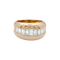 Bague Bague Cartier, "Odin", or jaune, diamants taille émeraudes. 58 Facettes 34672