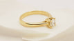 Bague 52 Bague solitaire en or jaune et diamant 58 Facettes 30180