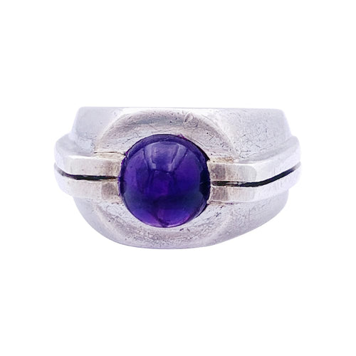 Bague 48 Bague attribuée à Boivin, argent et améthyste 58 Facettes 33268