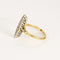 Bague marquise en or jaune et diamants