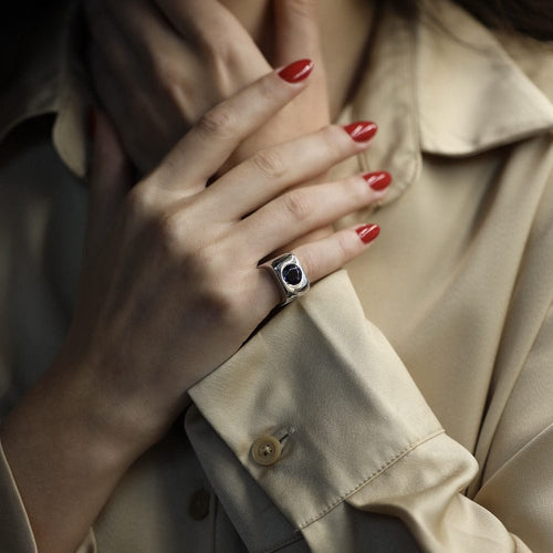 Bague 46 Bague Dinh Van Margot – Or Gris 18k – Améthyste – Vers 1990 – Taille 46 58 Facettes FB11040