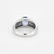 Bague 53 Bague en or gris, saphir et diamants 58 Facettes GU190