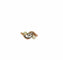 Bague Bague croisée antique avec diamant naturel et deux perles en or jaune et rose 58 Facettes 2206099