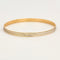 Bracelet Bracelets or jaune et blanc diamantés 58 Facettes LP814/2