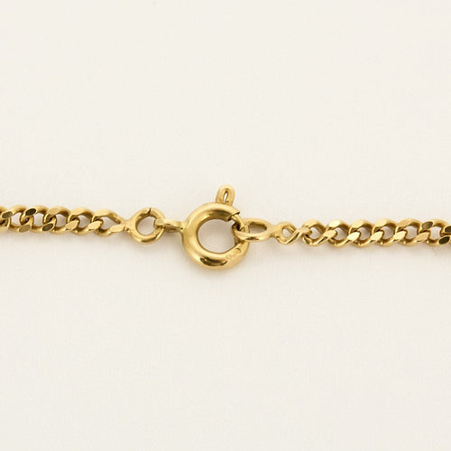 Collier Chaîne en or jaune à maille gourmette 58 Facettes DIE0977