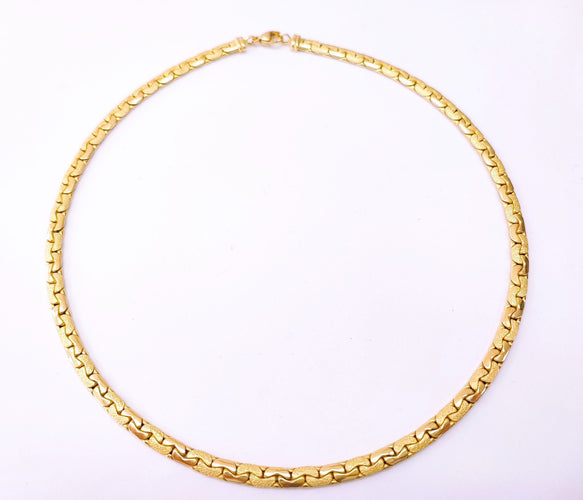 Collier Chaine maille haricot en or jaune 58 Facettes COL-HARICO-1649