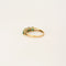 Bague 52.5 Bague or jaune rivière d'émeraudes 58 Facettes LP924