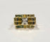 Bague 62 Bague Tank or jaune et diamant 58 Facettes