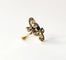 Bague Bague or jaune 18k - Saphir et diamants 58 Facettes