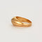 Bague 59 Bague jonc or jaune et gris diamant 58 Facettes GU40
