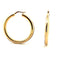 Boucles d'oreilles Créoles en or jaune et blanc 58 Facettes