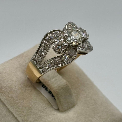 Bague 52 Bague ART DECO Diamants, 2 ors 58 Facettes