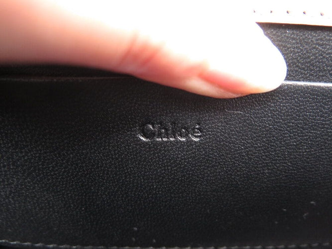 sac a main CHLOE minaudiere bracelet nile bandouliere cuir gris bag