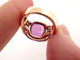 Bague 52 bague en or rose 18k 14gr t52 cabochon amethyste sertie 46 diamants 0.75 ct 58 Facettes 264003