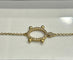 Bracelet Gourmette tortue or jaune maille forçat 58 Facettes LP705