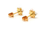 Boucles d'oreilles Boucles d'oreilles contemporaines or jaune serties de perles et de diamants 58 Facettes B761