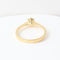 Bague 51 Bague solitaire en or jaune 18 carats avec diamant de 0,28 carat 58 Facettes 129540E