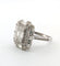 Bague 52 Bague en or blanc avec diamants baguette et brillants 58 Facettes