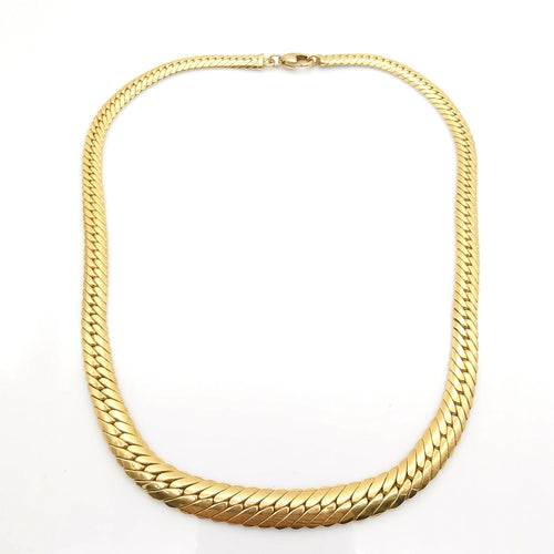 Collier Collier maille anglaise or jaune 58 Facettes