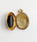 Pendentif Pendentif porte photo souvenir antique or jaune 18k plaques noires, croix et étoiles (circa 1900) 58 Facettes A06198