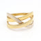 Bague 15 bague croix en or bicolore 58 Facettes E362347B