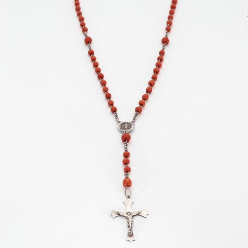 Accessoire Grand Chapelet Corail Argent Ancien 58 Facettes