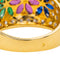 Bague 52 Bague Fleur Or jaune, Or blanc Rubis, Saphir, Emeraude 58 Facettes 3747880CN