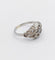 Bague Art Déco or blanc, diamant et monture géométrique 58 Facettes A05884