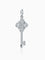 Tiffany & Co. - Collier porte-clés Victoria en or blanc et diamants Mini avec chaîne