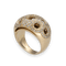 Bague 58 Bague Jonc Or Jaune 18k – Diamants Brillants Noirs et Blancs – 1.50 ct – Taille 58 58 Facettes FB10899