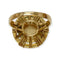 Bague 62 Chevalière d'Amour en or jaune, diamants et rubis "plus qu’hier moins que demain" 58 Facettes 330079805